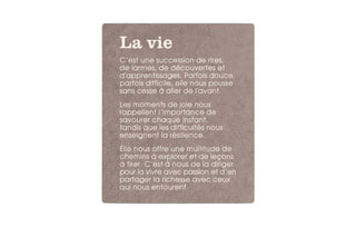 Jeté en molleton "La vie"