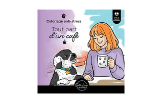 Livre à colorier anti-stress – Tout part d’un café