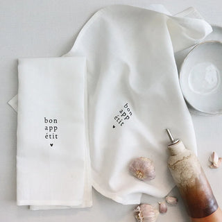 Ensemble de linges à vaisselle « Bon appétit »