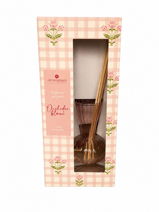 Diffuseur à roseaux « Fleur de Rose » – Orchidée blanche