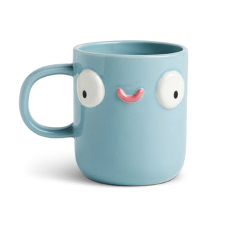 Tasse visage – bleu doux