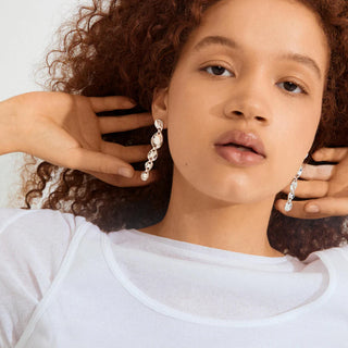 Boucles d’oreilles SPARKLE plaquées argent