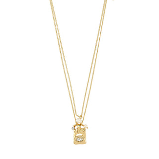 FIRE necklace 2-in-1 set, gold-plated