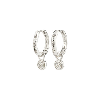 FIRE hoop earrings silver-plated