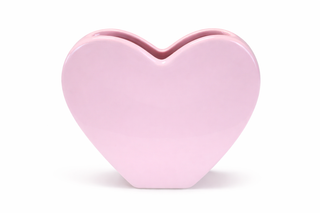 Vase en céramique en forme de coeur
