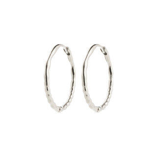 BETWEEN hoops silver-plated