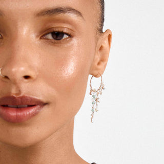 PRISM - Boucles d'oreilles breloques recyclées plaquées argent