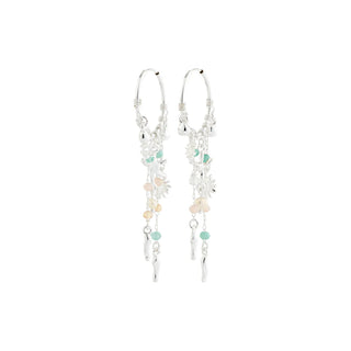 PRISM - Boucles d'oreilles breloques recyclées plaquées argent