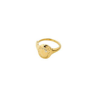 HERE- bague plaquée or