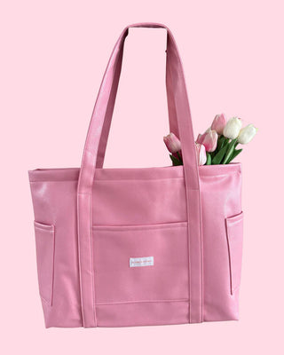 Sac fourre-tout rose métallisé – Ultra girly & pratique