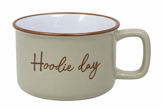 Grande tasse en céramique – Journée coton ouaté / Hoodie Day