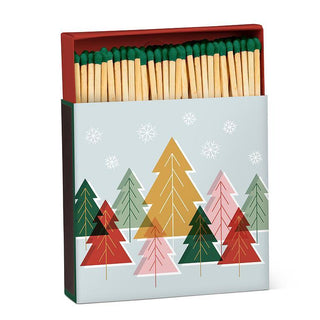 Boîte d’allumettes – Sapins pastel