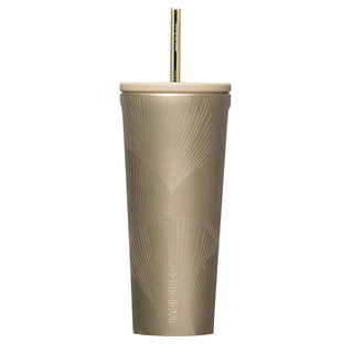 TASSE ISOTHERME AVEC PAILLE 24 OZ – DORÉE