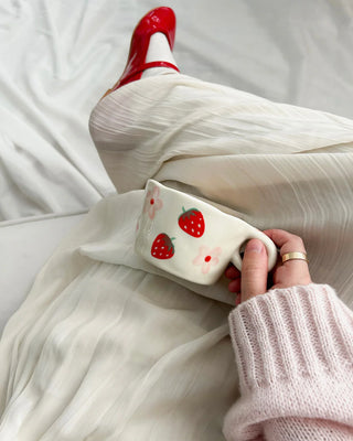Tasse – fraises & fleurs