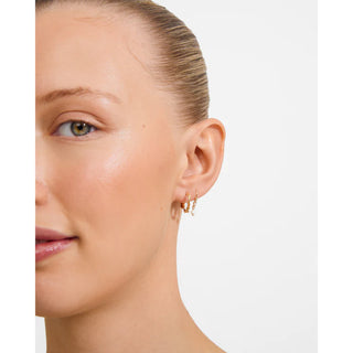 MORIN - Ensemble de boucles d'oreilles 2-en-1 plaqué or