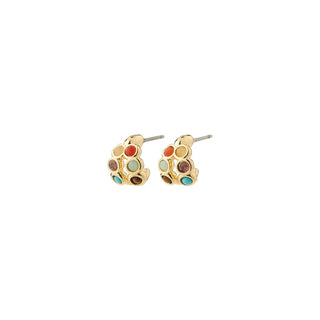 LONNIE - Boucles d’oreilles plaquées or/multicolores