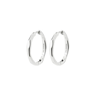 INNER - Boucles d'oreilles anneaux plaqués argent