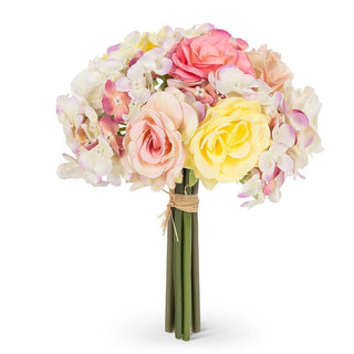 PETIT BOUQUET DE ROSES ET D’HORTENSIA