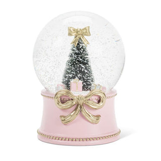 Grande boule à neige – Sapin et boucle dorée