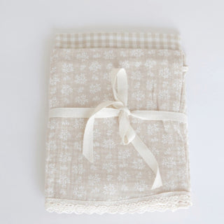 Linges à vaisselle en mousseline et coton – Ensemble de 2
