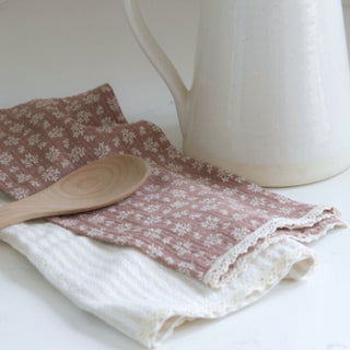 Linges à vaisselle en mousseline et coton – Ensemble de 2