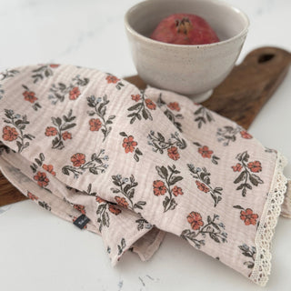 Linges à vaisselle en mousseline et coton – Ensemble de 2