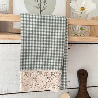 Linge à vaisselle à carreaux en coton