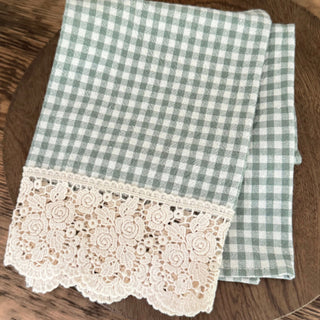 Linge à vaisselle à carreaux en coton
