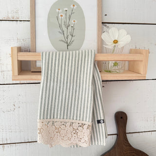 Linge à vaisselle à rayures en coton