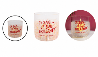 Bougie lumineuse « Je sais… je suis brillante »