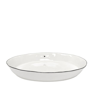 Plat de service ovale en céramique