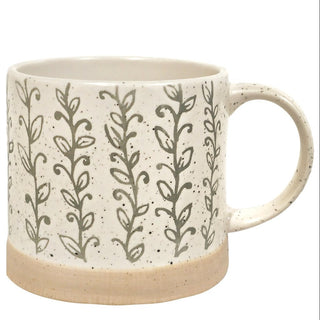 Tasse en céramique – Motif végétal