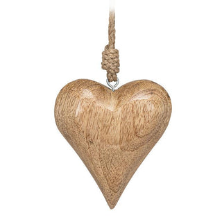 Ornement cœur en bois