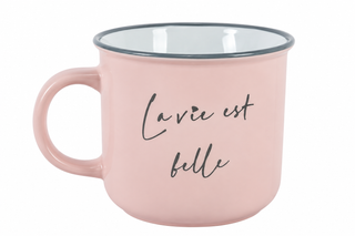 Tasse en céramique – La vie est belle / Life is Beautiful