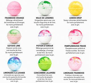 Pack Gin – 9 bombes cocktail