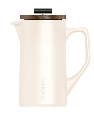 CAFETIÈRE À PISTON EN CÉRAMIQUE – CRÈME