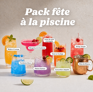 Pack fête à la piscine – 9 bombes cocktail