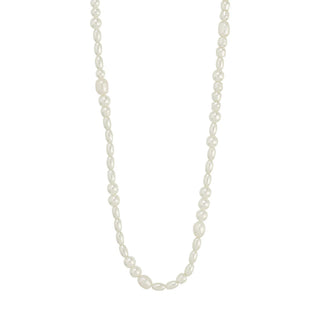 Collier Elliana – Perles d'eau douce et perles de verre plaqué argent