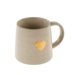 Tasse cœur doré