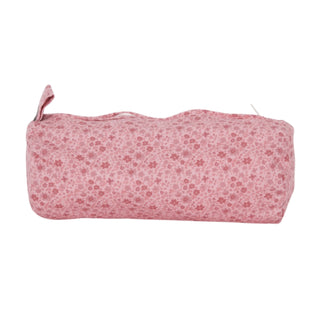 Trousse à cosmétiques à fleurs roses