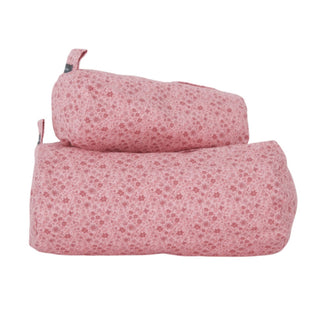 Trousse à cosmétiques à fleurs roses