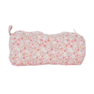 Trousse à cosmétiques motif floral rose