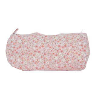 Trousse à cosmétiques motif floral rose