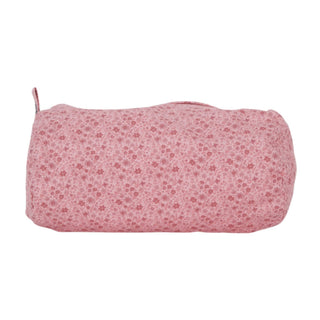 Trousse à cosmétiques à fleurs roses