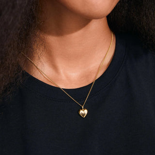 REVAN - Collier pendentif cœur plaqué or
