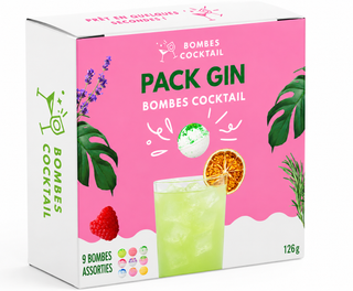 Pack Gin – 9 bombes cocktail