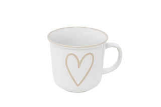 Tasse en céramique – Cœur beige