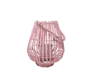 Lanterne ovale rose