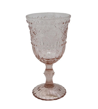 VERRE TEXTURE ROSE SUR PIED