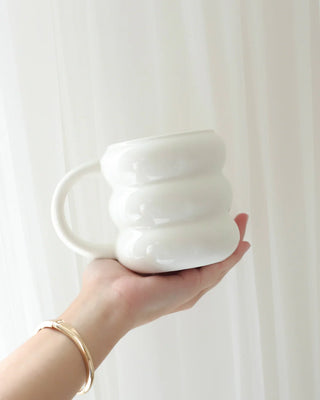 Tasse bubble – blanc lustré